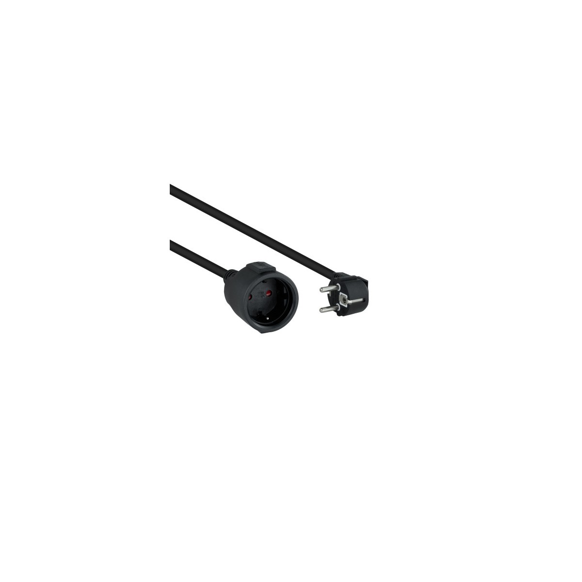 Nanocable Cable de Alimentacion Alargador Negro 5 m