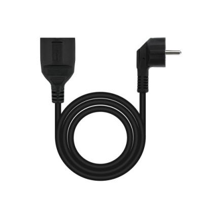 Nanocable Cable de Alimentacion Alargador Negro 5 m