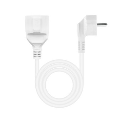 Nanocable Cable de Alimentacion Alargador Blanco 5 m