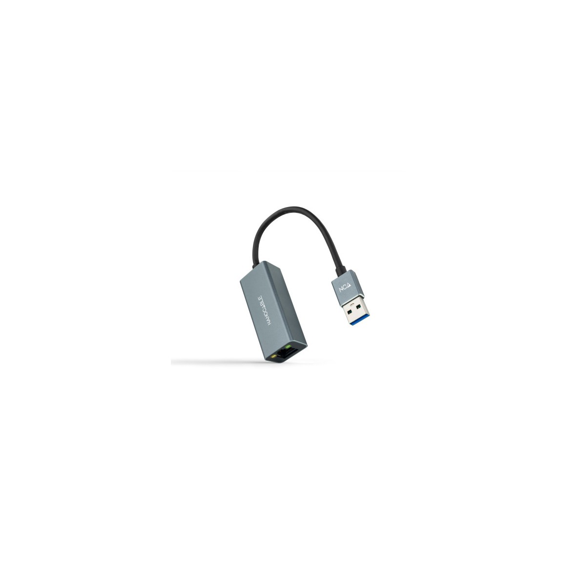 Nanocable Conversor USB 30 a Ethernet Gigabit 10 100 1000 Mbps Aluminio Gris 15 cm