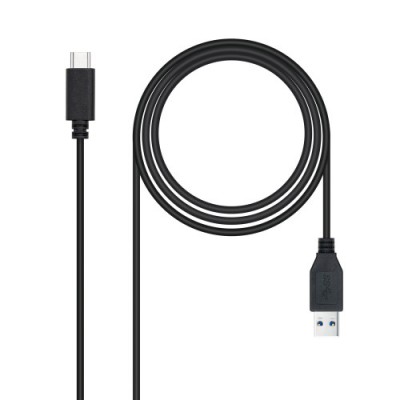 Nanocable Cable USB 31 Gen2 10 Gbps 3A tipo USB C M A M Negro 2 m