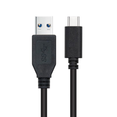 Nanocable Cable USB 31 Gen2 10 Gbps 3A tipo USB C M A M Negro 2 m