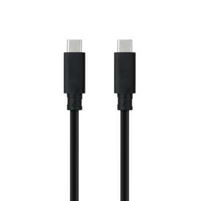 Nanocable Cable USB 31 Gen2 10Gbps 5A 4K 60Hz USB C M USB C M Negro 05 m