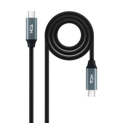 Nanocable 10014300 cable USB 05 m USB4 Gen 2x2 USB C Negro