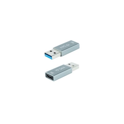 Nanocable Adaptador USB A 31 GEN2 a USB C USB A M USB C H Gris
