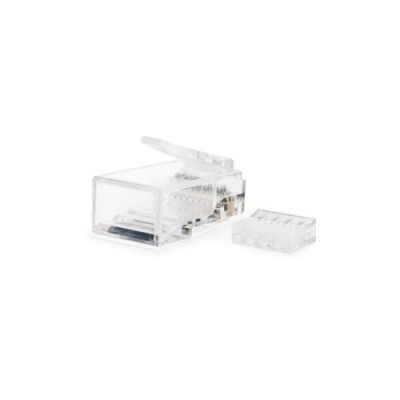 Nanocable 10210201 50 conector RJ 45 Transparente