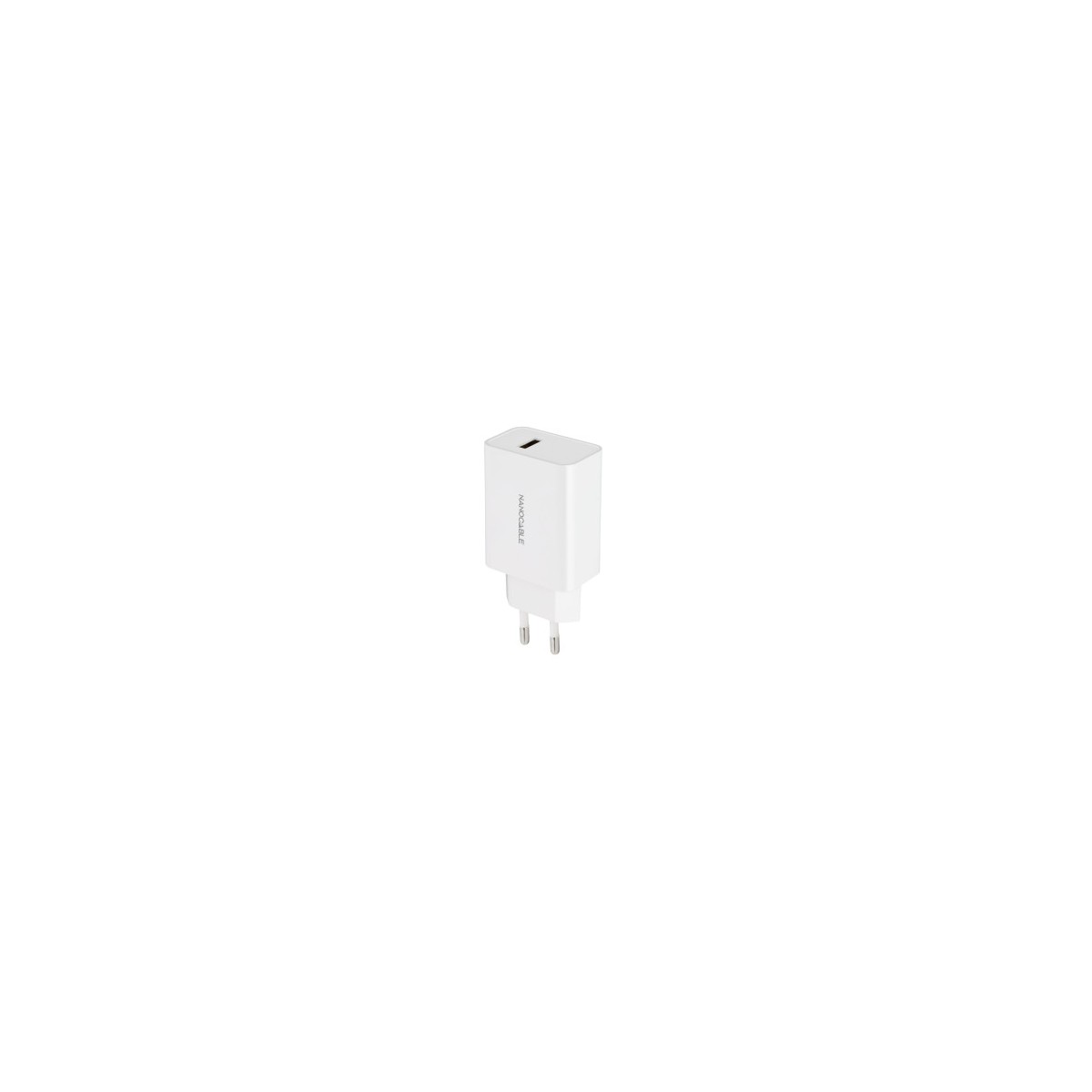 Nanocable Cargador USB 5V 21A Blanco