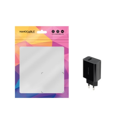 Nanocable Cargador USB 5V 21A Negro