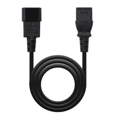 Nanocable Cable alimentacion CPU C13 H C14 M negro 30m