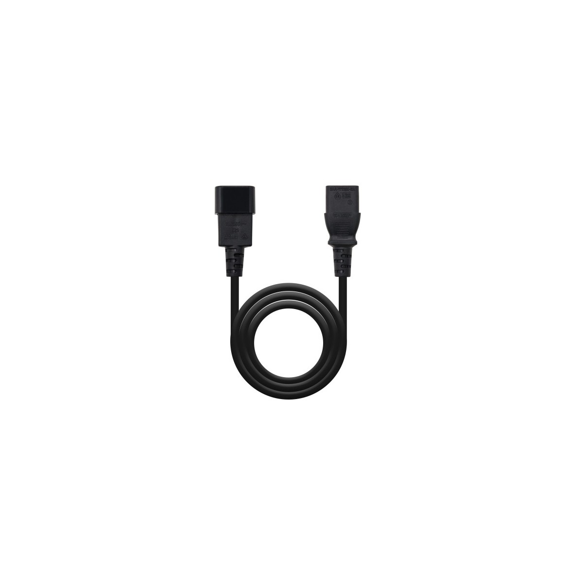 Nanocable Cable alimentacion CPU C13 H C14 M negro 30m