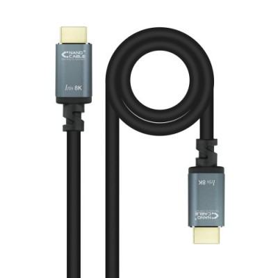Nanocable Cable HDMI 21 IRIS 8K A M A M Negro 5 Metros