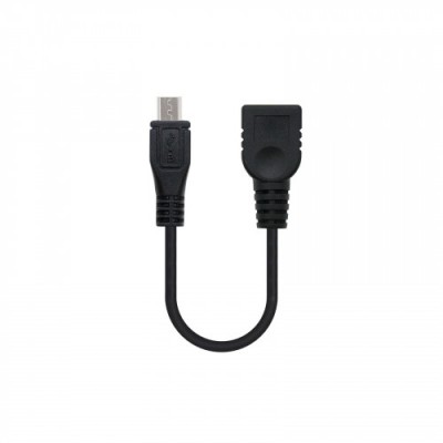 Nanocable CABLE USB 20 OTG TIPO MICRO B M A H NEGRO 15 CM