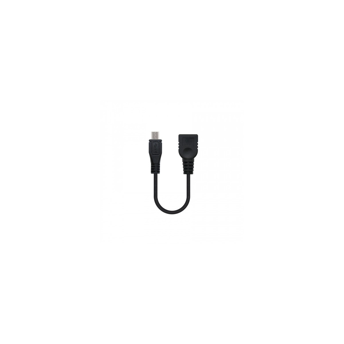 Nanocable CABLE USB 20 OTG TIPO MICRO B M A H NEGRO 15 CM