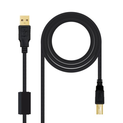 Nanocable 10011203 cable USB USB 20 3 m USB A USB B Negro