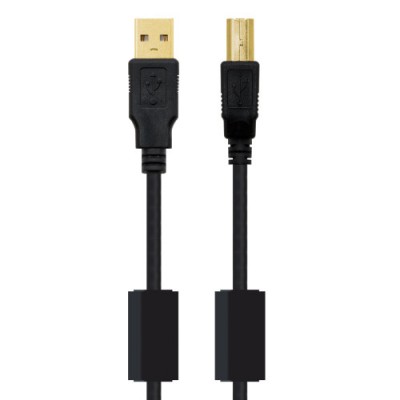 Nanocable 10011203 cable USB USB 20 3 m USB A USB B Negro