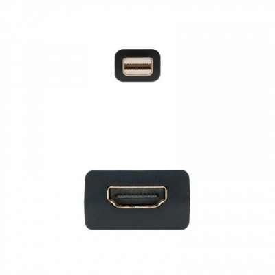Nanocable CONVERSOR MINI DP A SVGA MINI DP M SVGA H NEGRO 15 CM