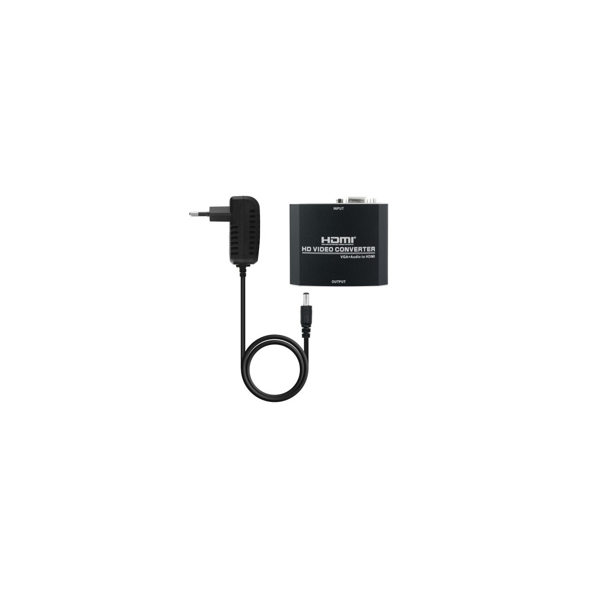 NANOCABLE CONVERSOR SVGAAUDIO A HDMI CON ALIM SVGA HJACK 35 H HDMI H NEGRO 10162101 BK