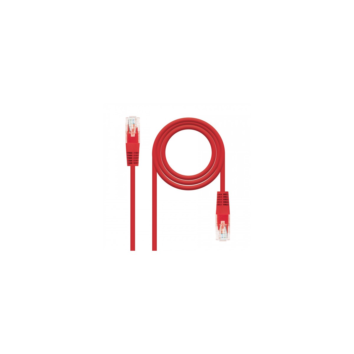 Nanocable 10200102 R cable de red Rojo 2 m Cat5e U UTP UTP