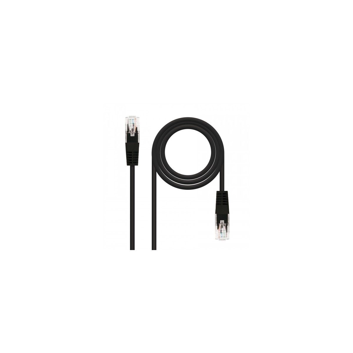 Nanocable 10200402 BK cable de red 2 m Cat6e U UTP UTP Negro