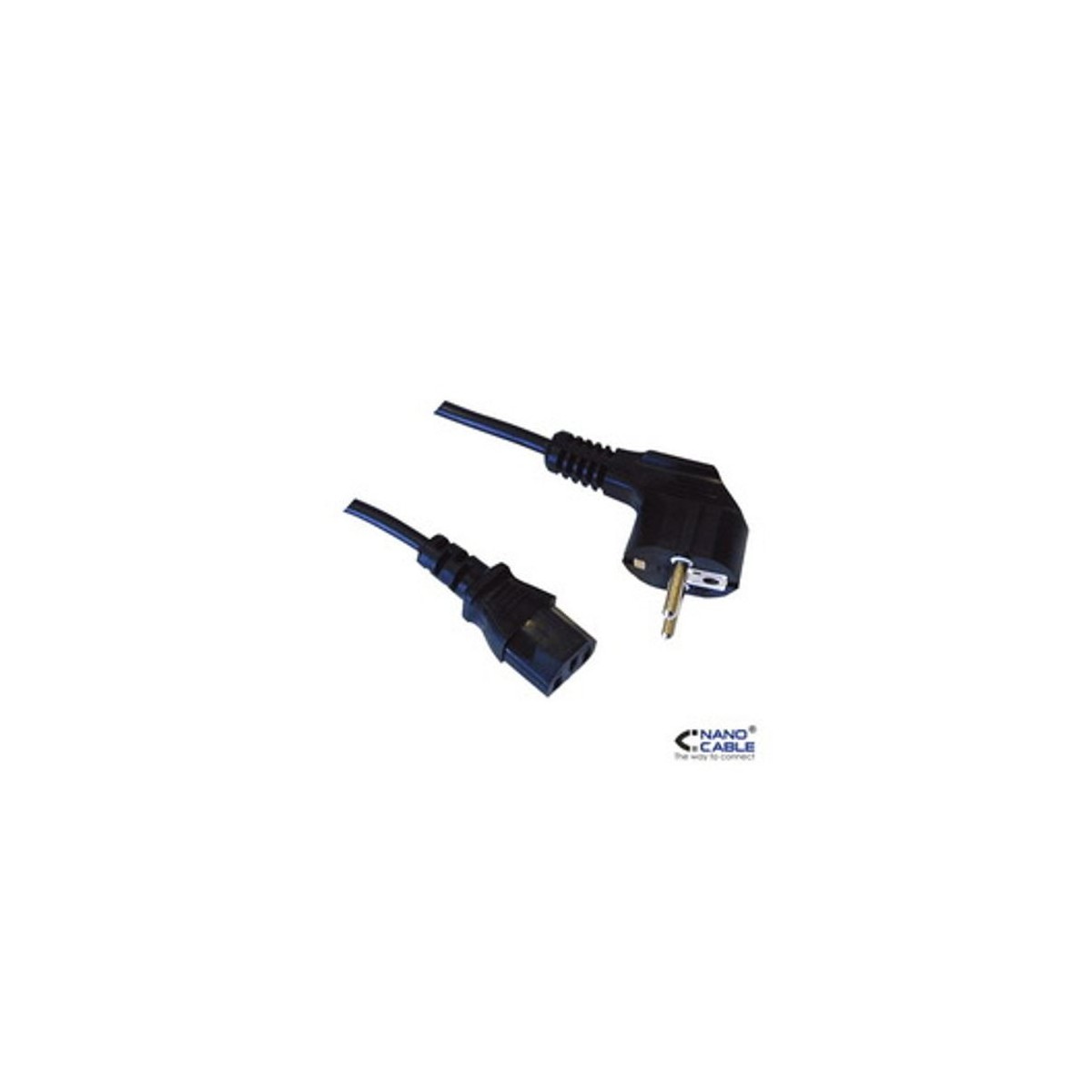 Nanocable 10220110 10m C13 coupler CEE7 7 Schuko cable de transmision