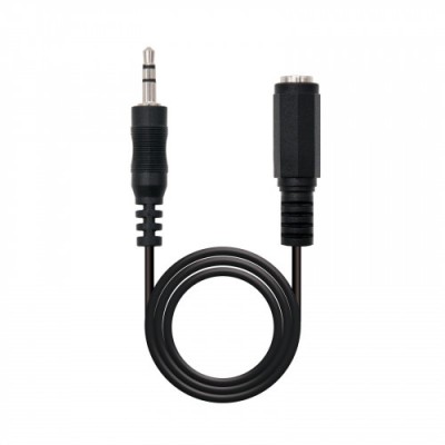 Nanocable 10240201 cable de audio 15 m 35mm Negro