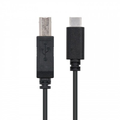 Nanocable USB 20 1m cable USB USB C USB B Negro