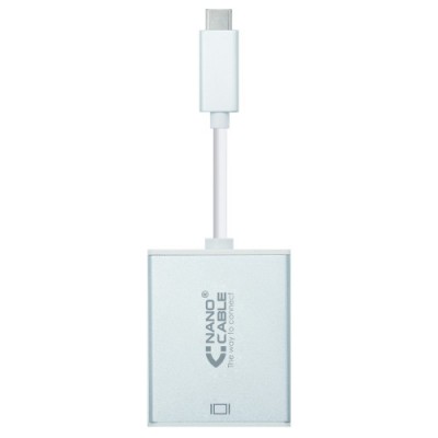 Nanocable CONVERSOR USB C A DISPLAYPORT ALUMINIO 15 CM