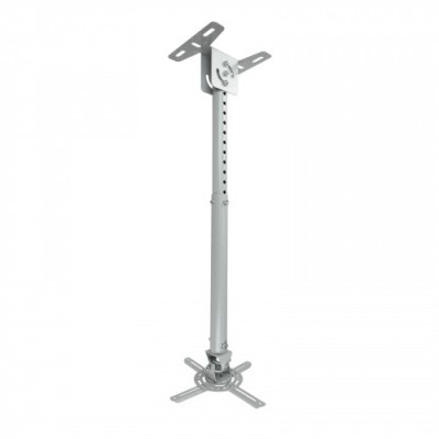 TooQ SOPORTE UNIVERSAL DE TECHO GIRATORIO 360º E INCLINABLE PARA PROYECTOR PLATA
