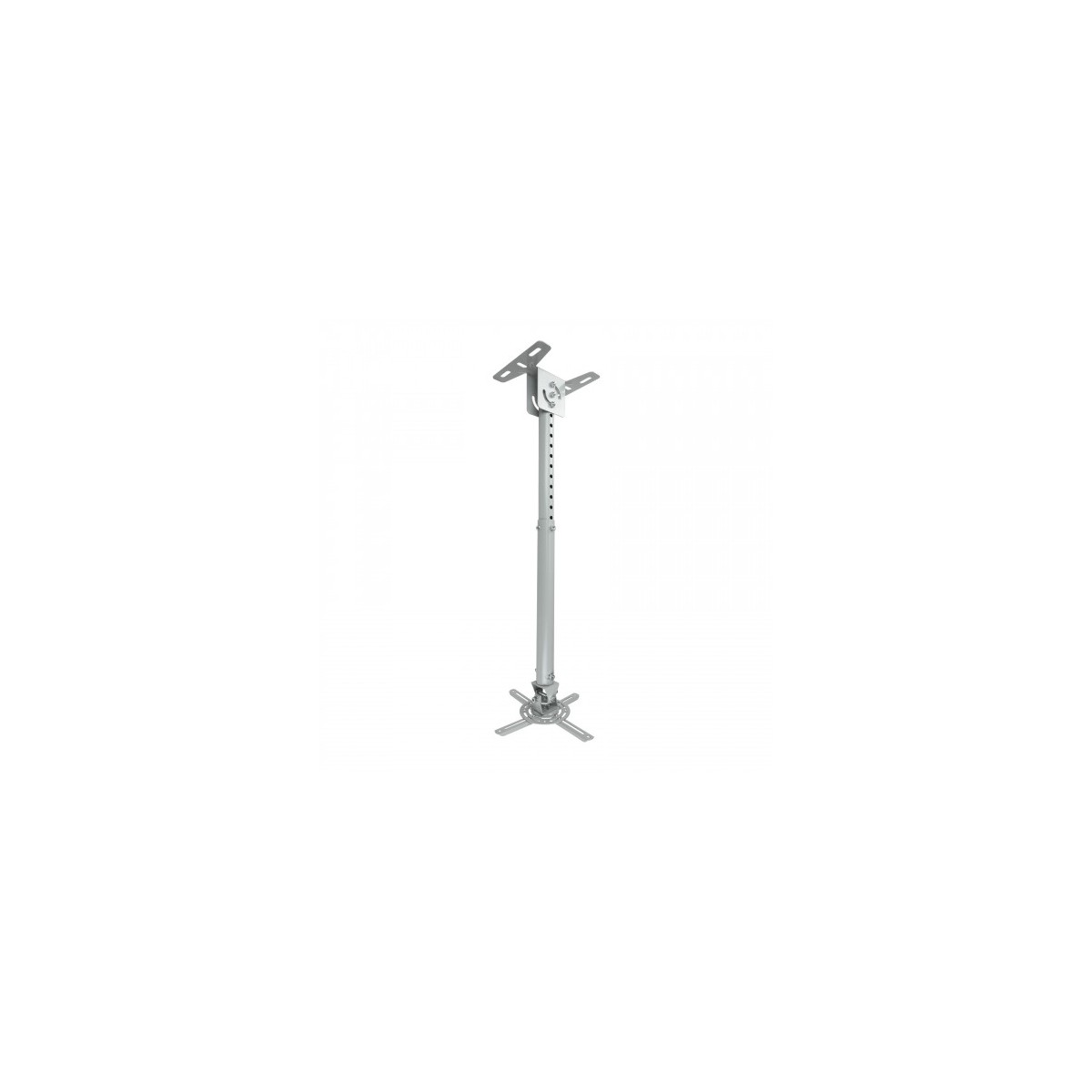TooQ SOPORTE UNIVERSAL DE TECHO GIRATORIO 360º E INCLINABLE PARA PROYECTOR PLATA