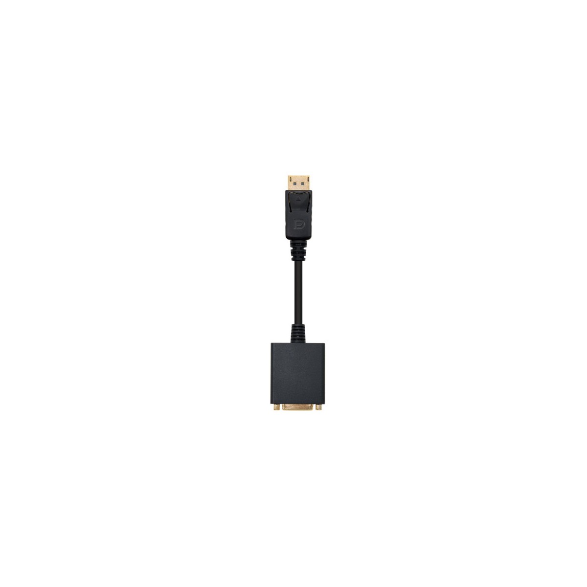 Nanocable CONVERSOR DISPLAYPORT A DVI SINGLE LINK DP M DVI H NEGRO 15 CM
