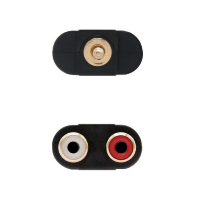 Nanocable 10270015 divisor de audio Negro