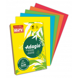 PAQUETE 500H PAPEL 80GR A4 NARANJA INTENSO ADAGIO 40002484