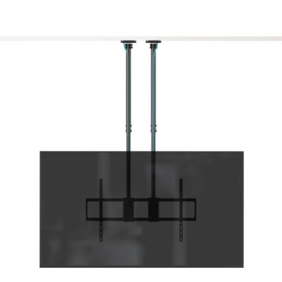 TOOQ SOPORTE TECHO DOBLE MASTIL PANTALLAS 60 120 NEGRO