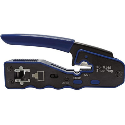 WP PROFESSIONAL CRIMPING TOOL FOR RJ45 WIRE THROUGH PLUG WITH CABLE STRIPPER