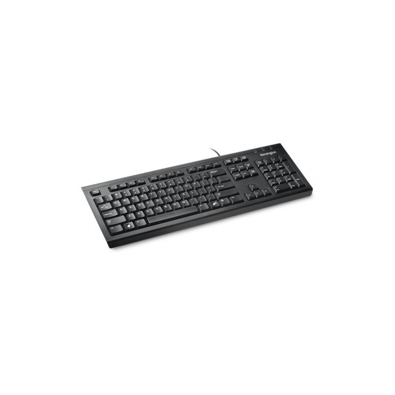 TECLADO CON CABLE 150 CM VALUKEYBOARD COLOR NEGRO KENSINGTON 1500109ES