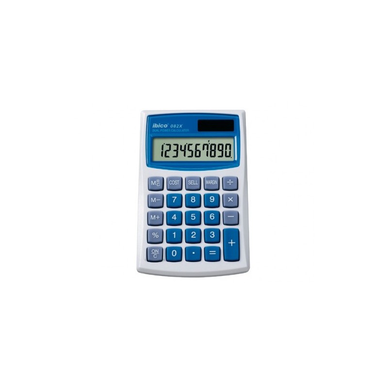 CALCULADORA DE BOLSILLO DE 10 DIGITOS MODELO 082X SOLAR PILA IBICO IB410017