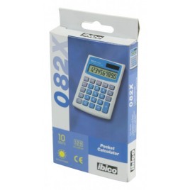 CALCULADORA DE BOLSILLO DE 10 DIGITOS MODELO 082X SOLAR PILA IBICO IB410017