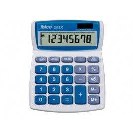 CALCULADORA DE SOBREMESA DE 8 DIGITOS MODELO 208X SOLAR PILA IBICO IB410062