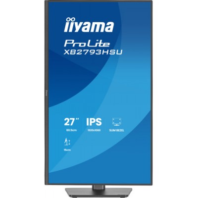 MONITOR IIYAMA PANTALLA PARA PC 686 CM 27 1920 X 1080 PIXELES FULL HD LED PANEL IPS ERGONoMICO HDMI DISPLAYPORT USB