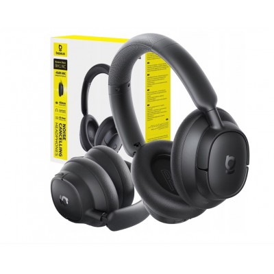 OS BASEUS BASS BH1 NC WIRELESS NOISE CANCELLING HEADPHONES COSMIC BLACK