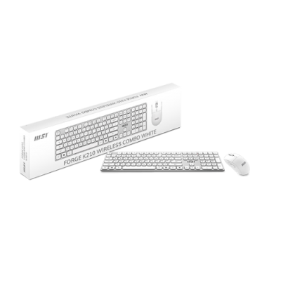 TECLADO RATON MSI FORGE K210 W COMBO WHITE ES