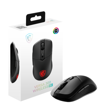 RATON MSI VERSA 300 WIRELESS 8K NEGRO