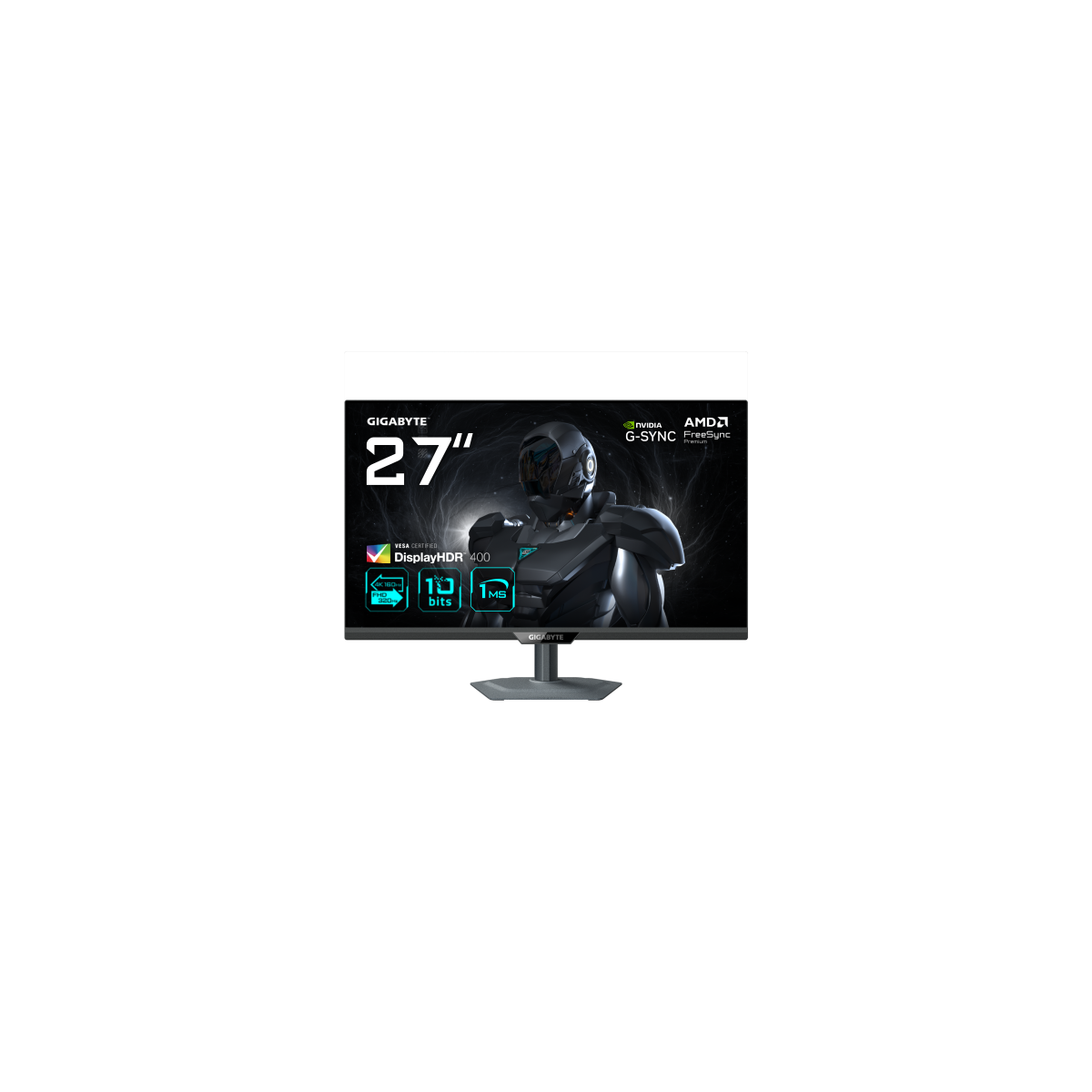 MONITOR GIGABYTE 27 G27Q20SS IPS2560X1440 QHD16 905MSIPS1000 1210HZ2HDMI1DP1USB201 TYPE CAJUSTABLENEGRO