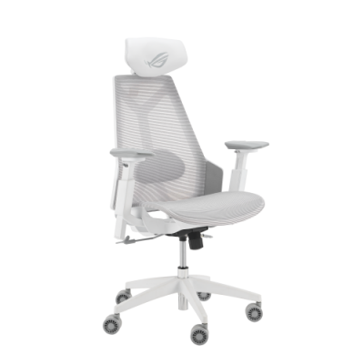 ASUS ROG Destrier Ergo Core White Silla para videojuegos de PC Asiento de malla Blanco