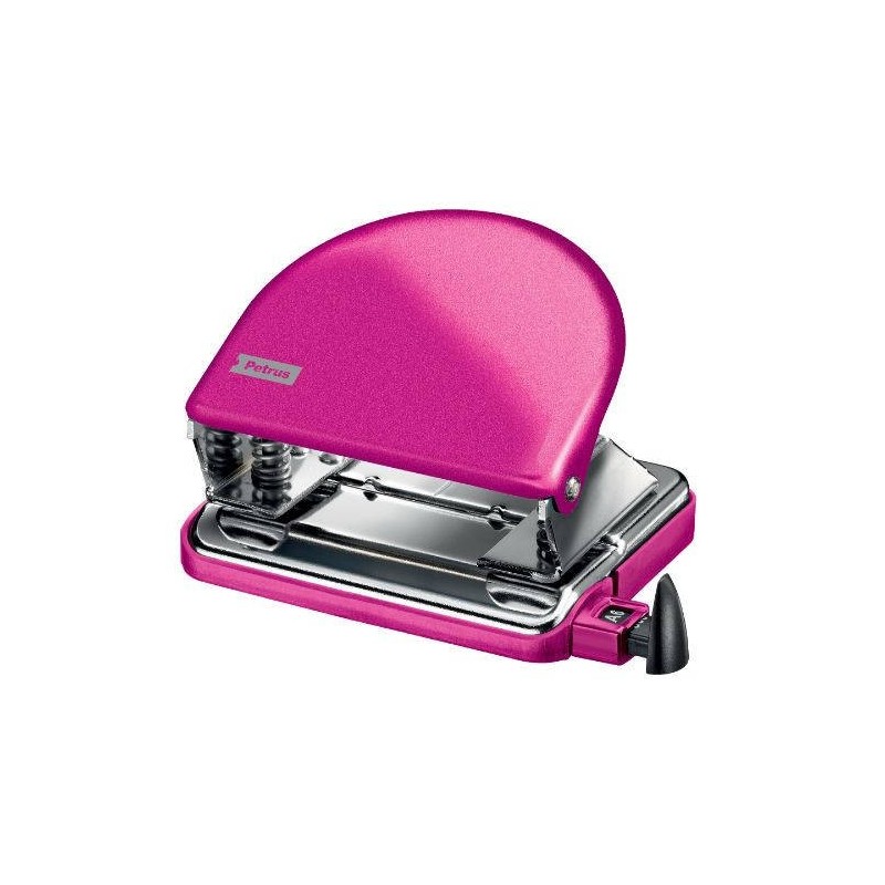 TALADRO METALICO MODELO 52 WOW CAPACIDAD 20 HOJAS COLOR ROSA PETRUS 626517