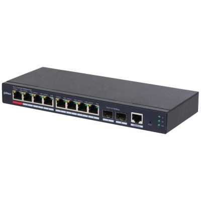 DH S4210 8GT 110 DAHUA SWITCH INDUSTRIAL L2 GESTIONABLE POE WATCHDOG 8 PUERTOS