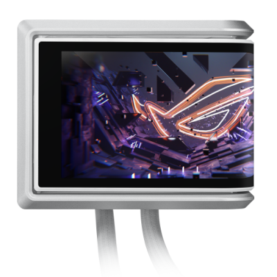 SISTEMA DE REFRIGERACION LIQUIDA ASUS PARA CPU ROG RYUO IV 360 ARGB WHITE EDITIONPANTALLA AMOLED
