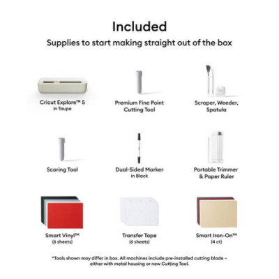 CRICUT EXPLORE 5 ESSENTIALS BUNDLE TAUPE