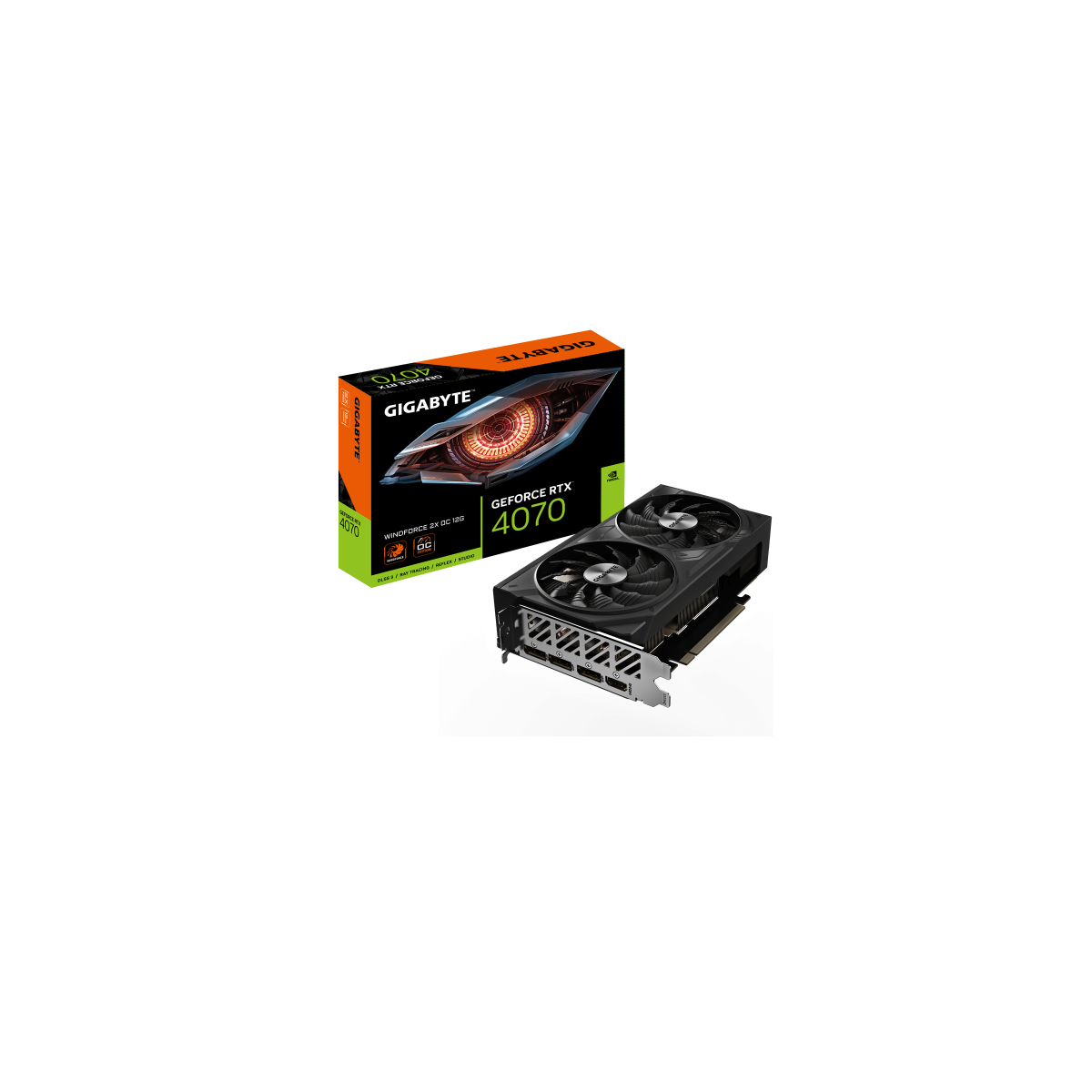 Gigabyte GeForce RTX 4070 WINDFORCE 2X OC 12G NVIDIA 12 GB GDDR6X
