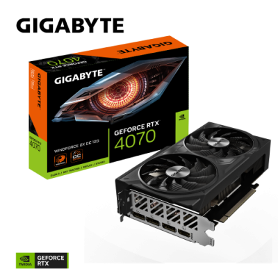 Gigabyte GeForce RTX 4070 WINDFORCE 2X OC 12G NVIDIA 12 GB GDDR6X